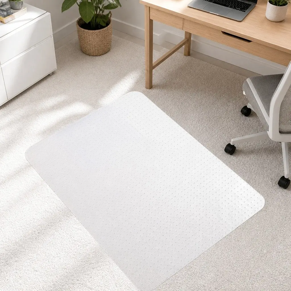 Chair Mat Carpet Floor Protector 120X90cm Clear PVC Gripper