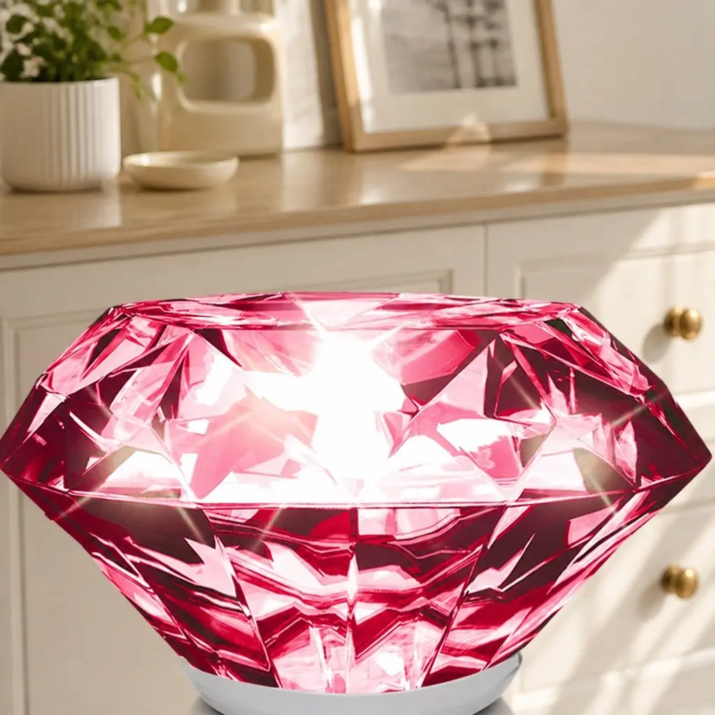 16 Piece Crystal Diamond Cabinet Knobs 30mm Red Drawer Door Hardware