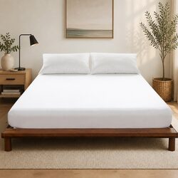 Mattress Protector Waterproof Fitted Sheet Terry Cotton Dust Mite Barrier