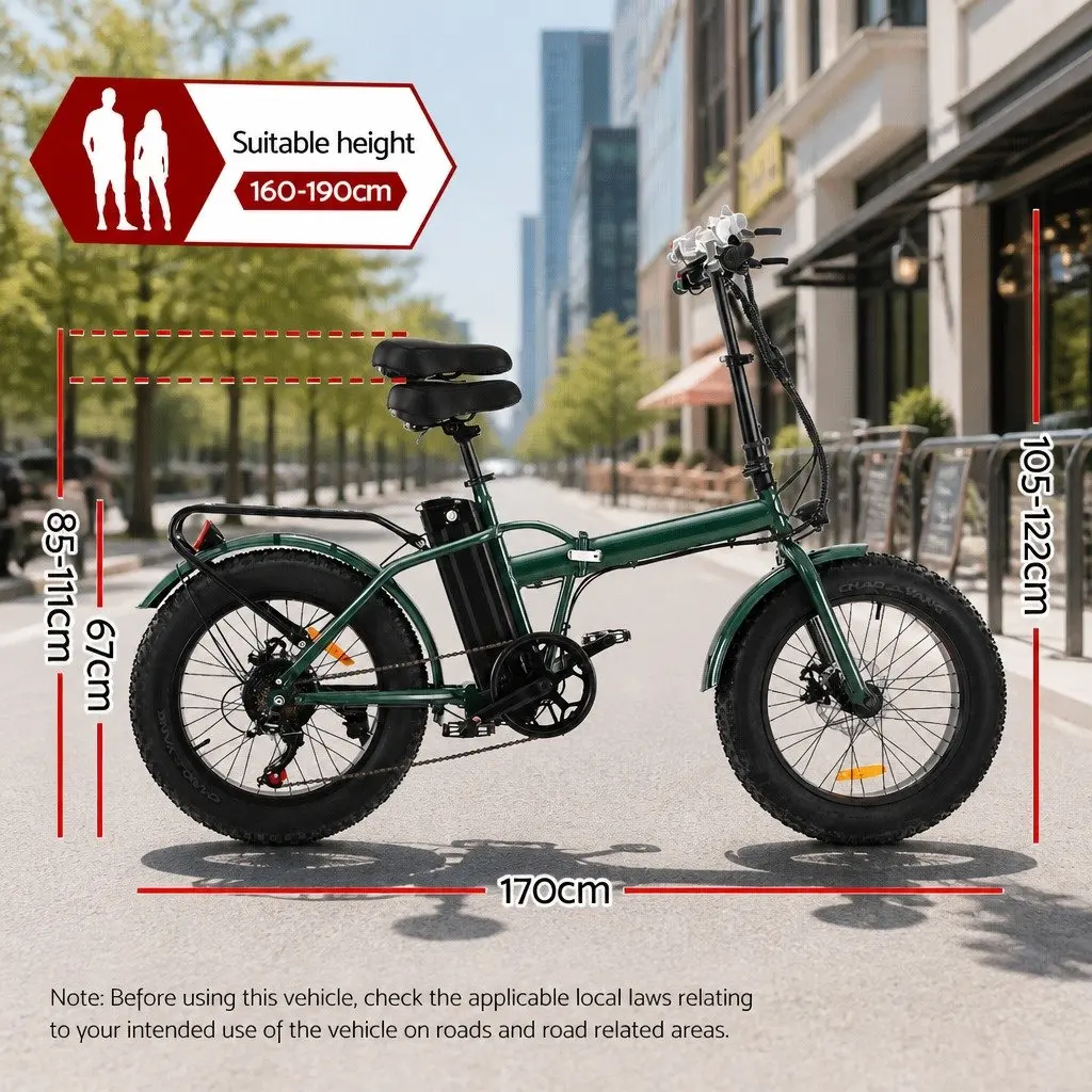 20 Inch Folding Electric Bike Urban Commuter eBike 250W Motor 36V Battery