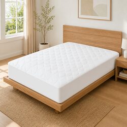 Fitted Waterproof Bed Mattress Protector Queen Size Bedding Cover Sheet