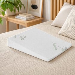 Wedge Pillow Memory Foam Support Back Legs Lounging White 10cm 19cm 25cm 30cm