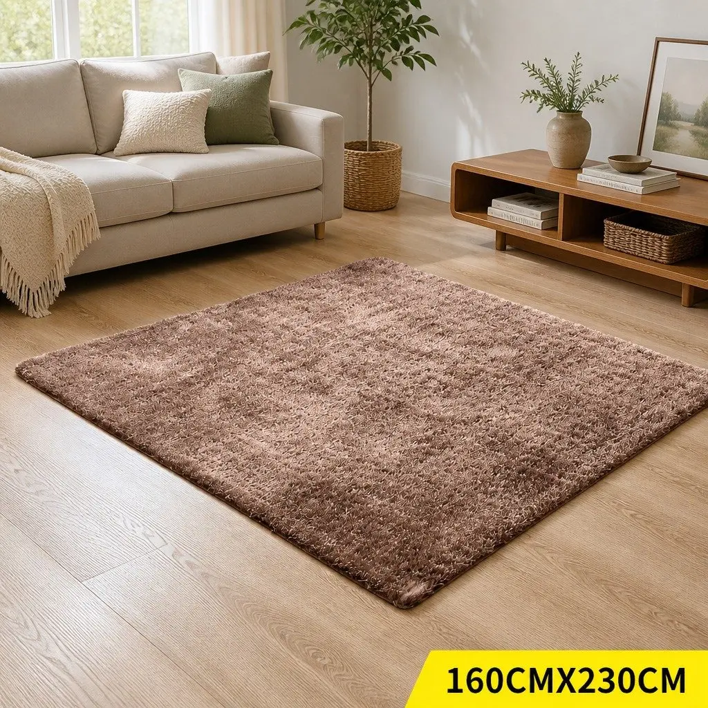 Shaggy Area Rug Soft Touch Anti-Slip Noise Reduction 230x160cm