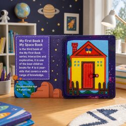 My Space Book Interactive Busy Book for Kids Ages 4-6 Children Learning Universe
