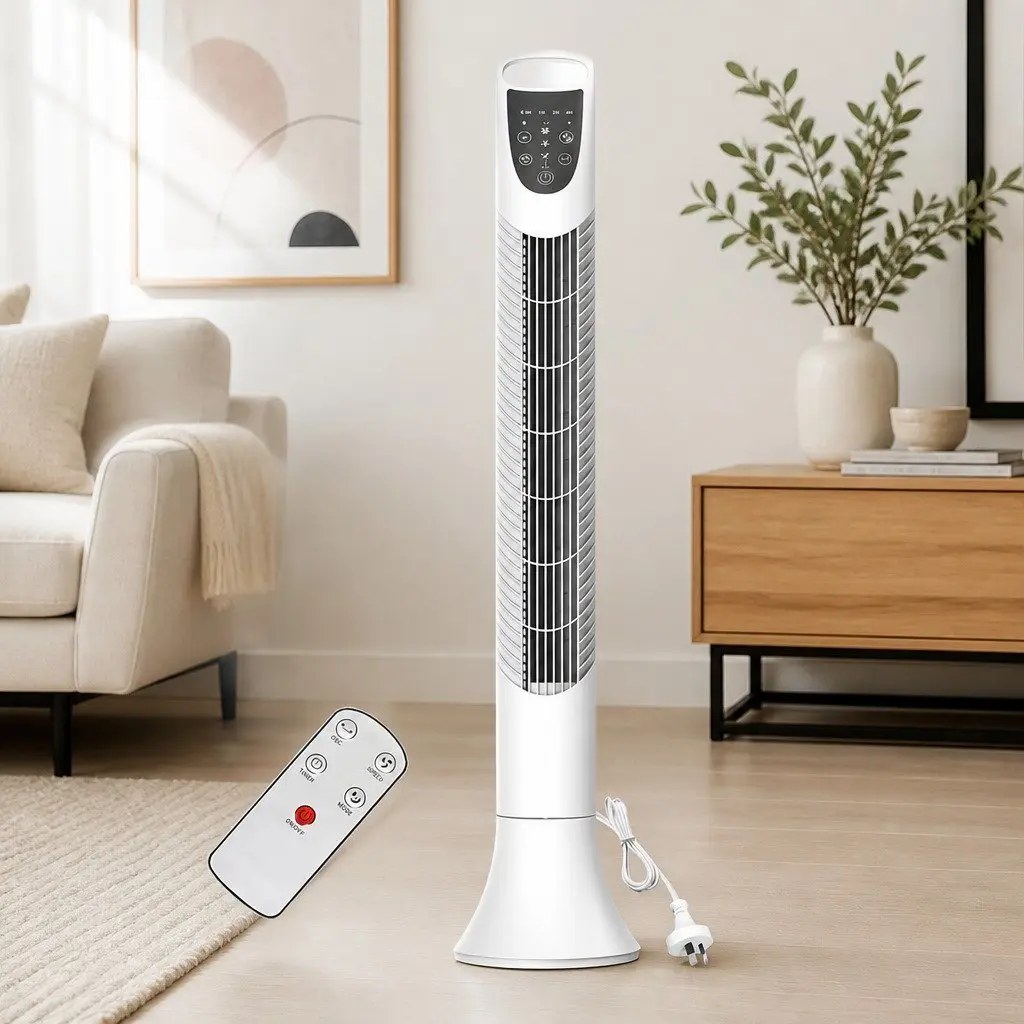 Tower Fan Cooler 3 Speeds Oscillating Portable Bladeless Air Circulation Device