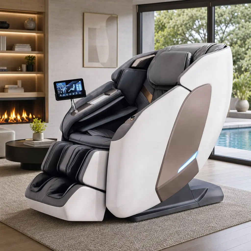Massage Chair Full Body Zero Gravity Recliner 4D Dual Mechanism SL Track