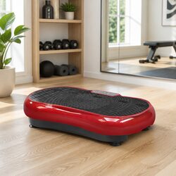 Vibration Machine Platform Fitness Equipment Resistance Bands Home Gym Maroon