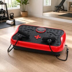 Vibration Machine Platform Fitness Trainer Home Gym with Resistance Bands