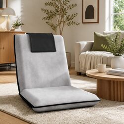 Floor Lounge Sofa Bed Recliner Chair Folding Adjustable Backrest with Headrest