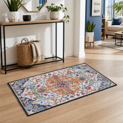Floor Rug 50x80cm Doormat Entryway Mat Bohemian Pattern Anti-Slip Backing