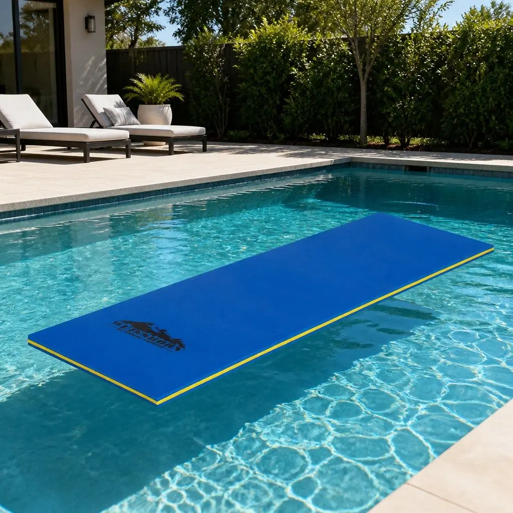 Floating Water Mat Three-layer XPE Foam 55x180cm Multicolour