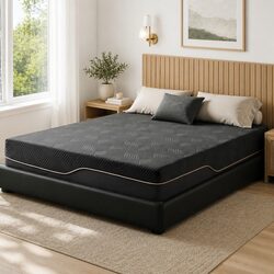 Queen Memory Foam Mattress 30cm Medium Firm Gel Cooling Comfort Sleep Bed in Box