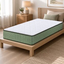 King Single Memory Foam Mattress 25cm Cooling Gel Charcoal Zipped Cover Firm