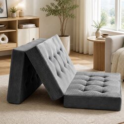 Double Folding Mattress 15cm Foldable Foam Portable Guest Sofa Bed Camping Mat