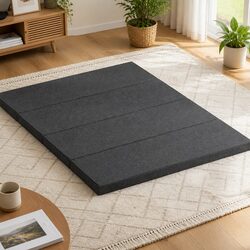 Foldable Foam Mattress Queen Size Convertible Bed Chair Portable Guest Sleeping