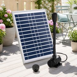 Solar Pond Pump Submersible Fountain Kit 9.8FT Water Feature Garden Patio