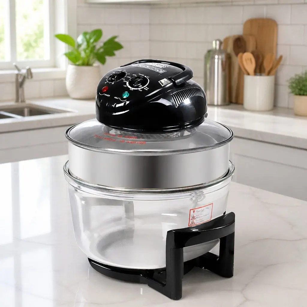 Air Fryer Oven Electric Convection Cooker 17L Large Capacity Black Kitchen