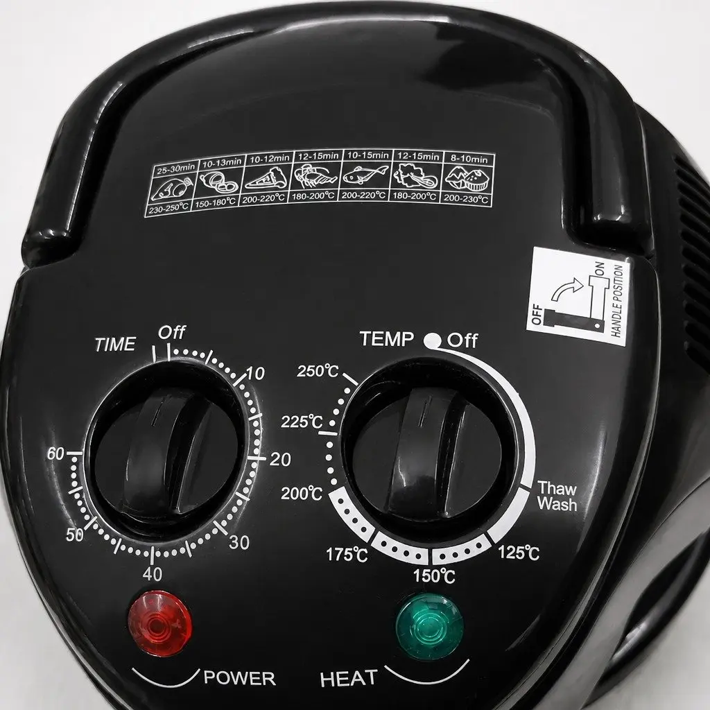 Air Fryer Oven Electric Convection Cooker 17L Large Capacity Black Kitchen