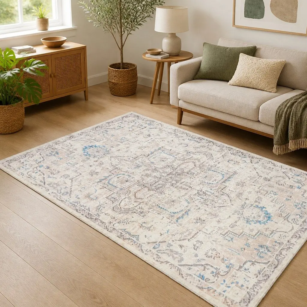 Large Area Rug Floor Mat 200x230cm Rectangle Lounge Living Room Bedroom