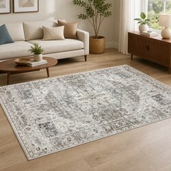 Large Area Floor Rug Rectangular Mat 80x120cm Machine Washable Anti-Slip Backing