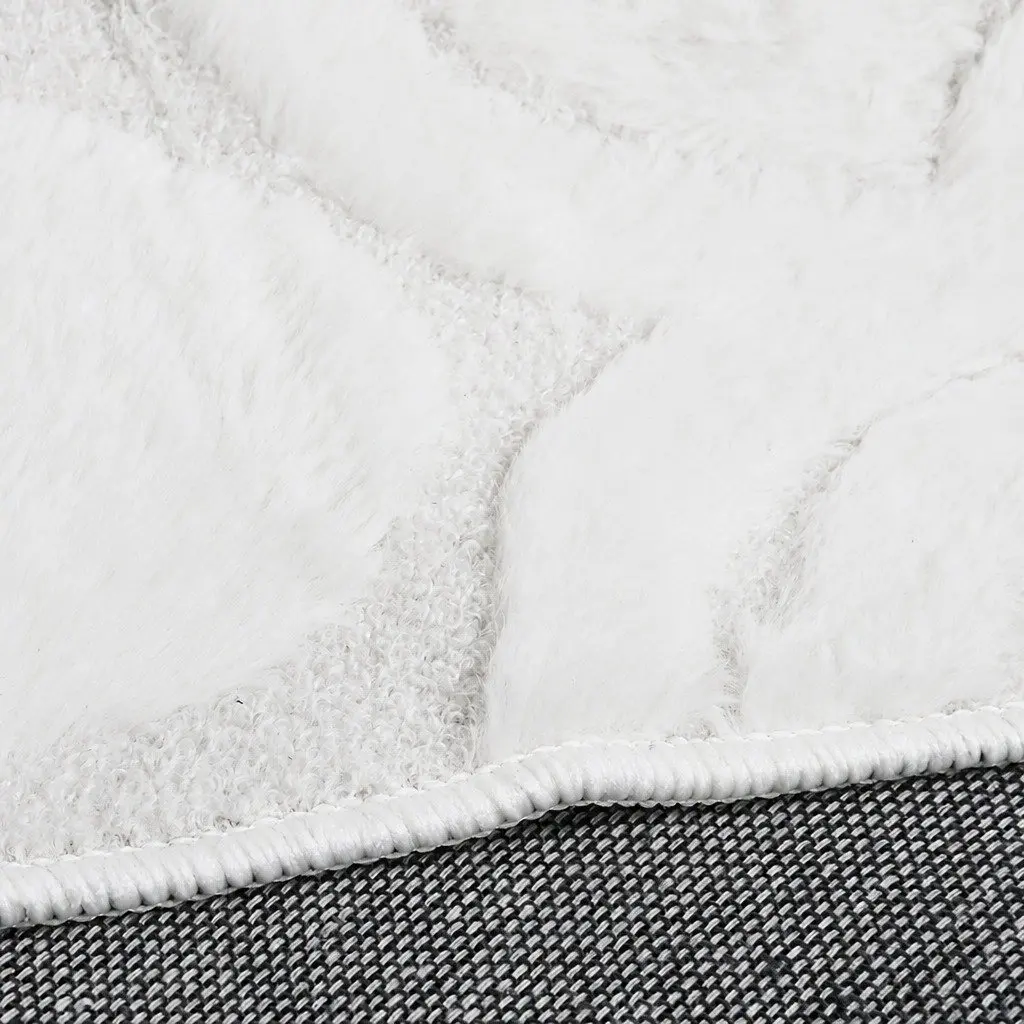 Shaggy Floor Rug Soft Plush 10mm Pile 200x290cm Beige