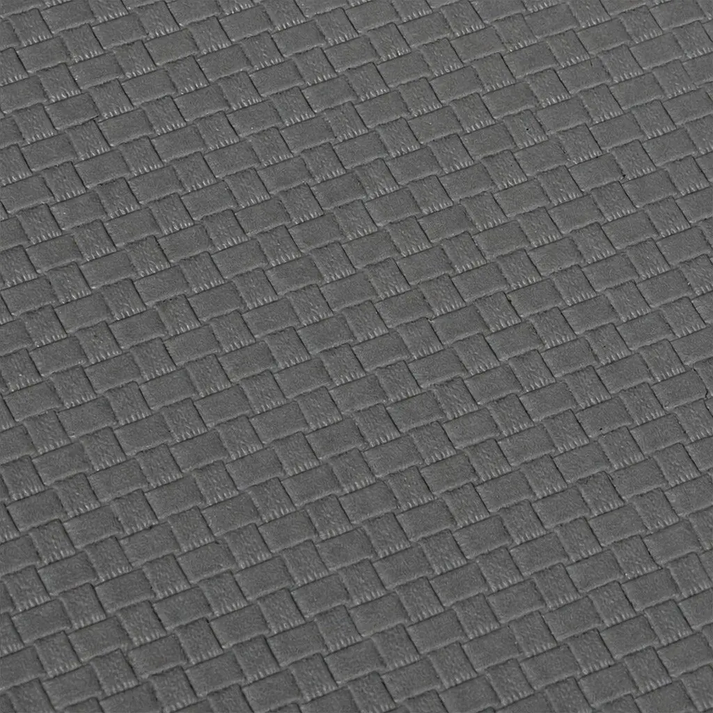 Kitchen Mat Non Slip Anti Fatigue 10mm Thick Grey Soft Rug 2 Piece Set