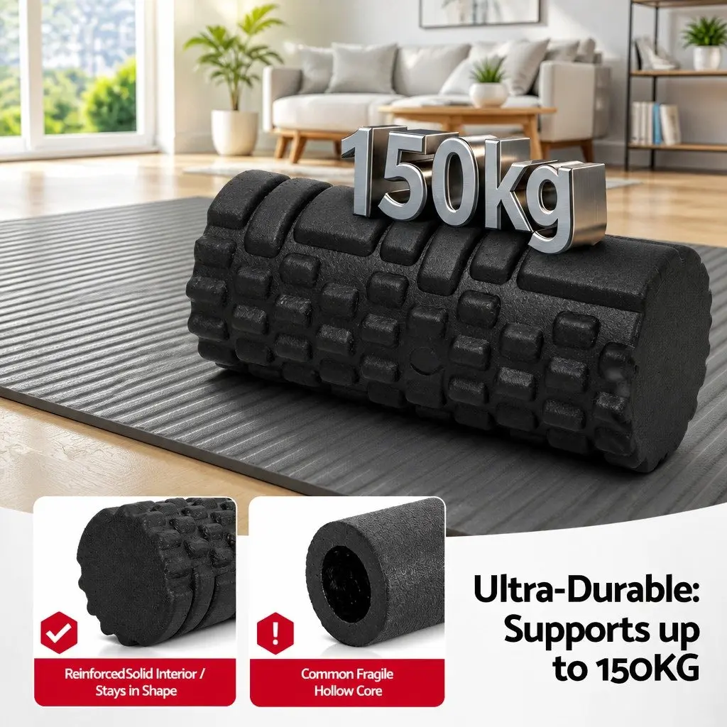 Foam Roller Set 4 in 1 Grid High Density Massager Deep Tissue Trigger Point