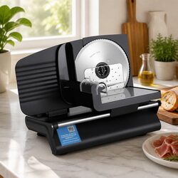 Meat Slicer Bread Vegetable Food Cutter 200W Power 0-15mm Adjustable Stainless