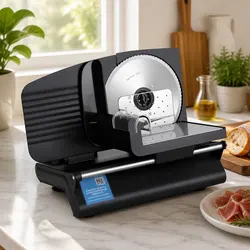 Meat Slicer Bread Vegetable Food Cutter 200W Power 0-15mm Adjustable Stainless