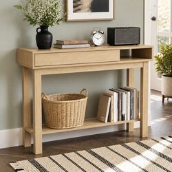 Console Table Entryway Hallway Sofa Side Table Drawer Shelf Storage 100CM