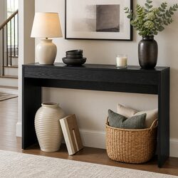 Console Table 120cm Hallway Entryway Sofa Side Table Black Storage Furniture