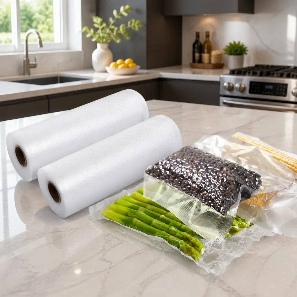 Food Vacuum Sealer Bags Transparent 15cm x 6m Heat Seal Storage Roll