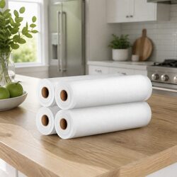 Food Vacuum Sealer Bags 28cm x 6m Roll Storage Freezer Fresh Keeping Pack 4