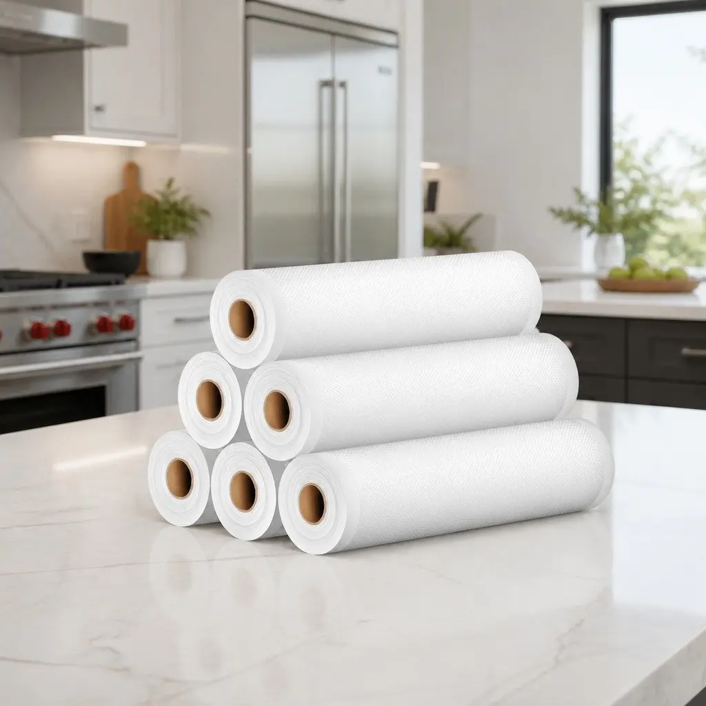 Food Vacuum Sealer Bags Tear Resistant 28cm x 6m Transparent