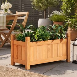 Wooden Garden Bed Raised Planter Box 60x30x33cm Backyard Vegetable Growing