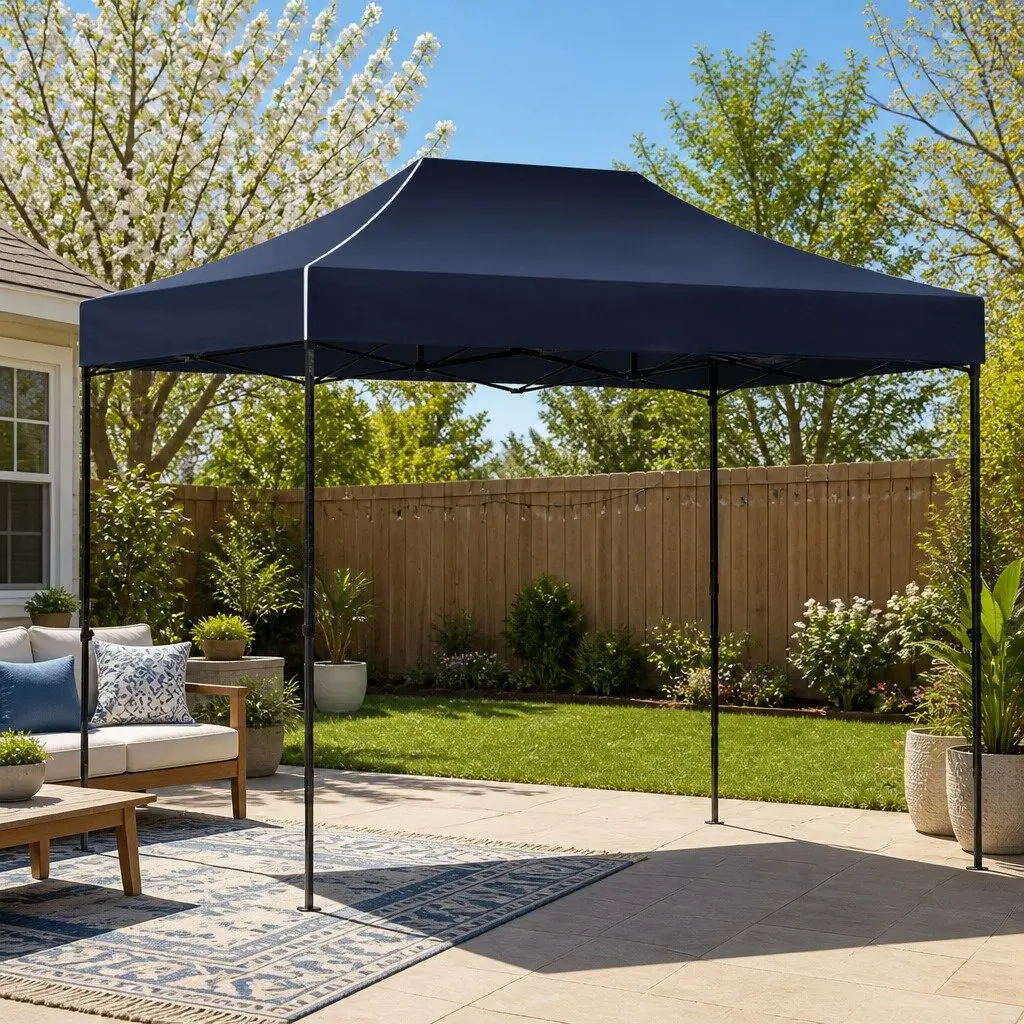 Pop Up Gazebo Folding Tent 3x4.5m Outdoor Canopy Camping Navy