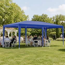 Wedding Gazebo 3x6m Outdoor Party Marquee Tent Canopy Event Camping Shade Blue