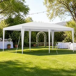 Outdoor Gazebo 3x6m Wedding Party Marquee Event Canopy Tent Shade White Camping