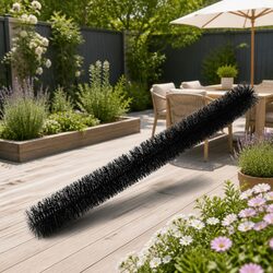 Gutter Guard Brush 16M 92X10cm Black Debris Protection Nylon Bristles Pack 18