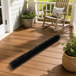 Gutter Guard Brush 92cm x 10cm Black Debris Protection Nylon Bristles 24 Pack