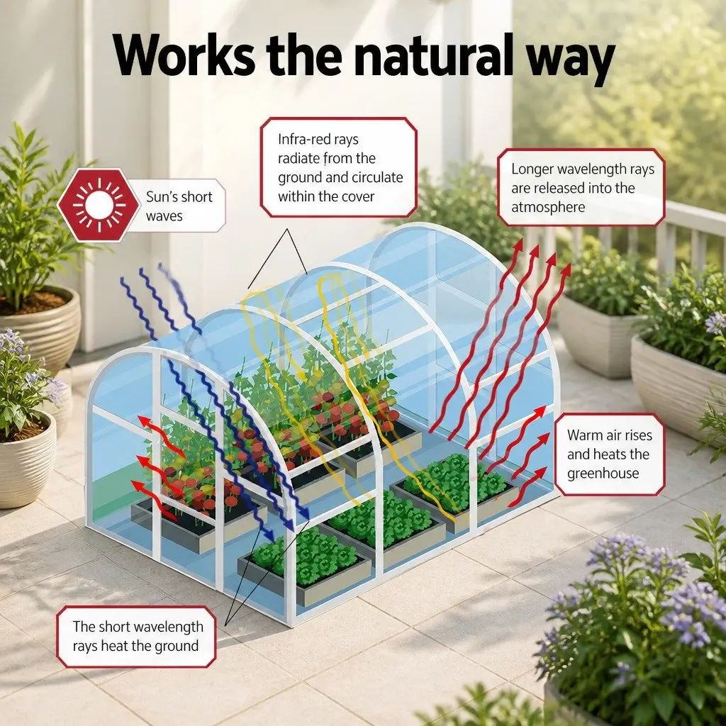 Mini Greenhouse 91x46x84cm Steel Frame PE Cover Outdoor Garden Shelter Plant
