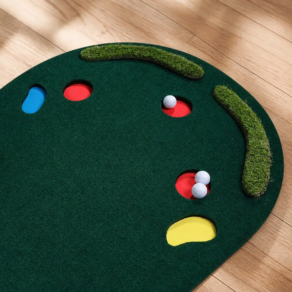 Golf Putting Mat Portable Indoor Outdoor Training 90cm x 300cm Green