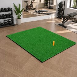 Golf Hitting Practice Mat Portable Driving Range Training Aid 80x60cm Green