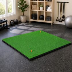 Golf Hitting Mat 150x150cm Portable Driving Range Practice Training Grass