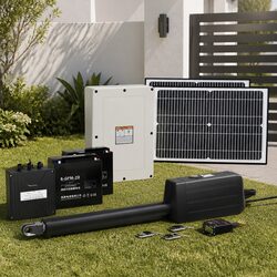 Solar Powered Automatic Gate Opener 40W Heavy Duty Electric Single Swing Control