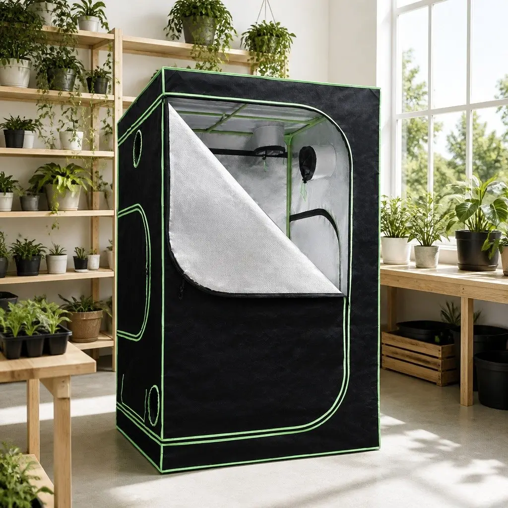 Hydroponic Grow Tent 120x120x200cm Indoor Plant Room System Kit Ventilation