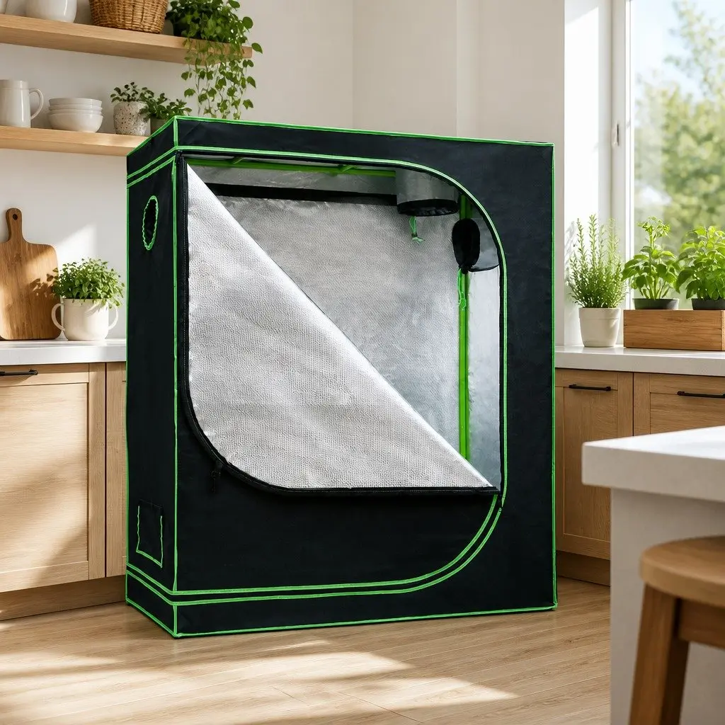 Grow Tent 120x60x150cm Hydroponics Indoor Plant System Kit with Steel Frame