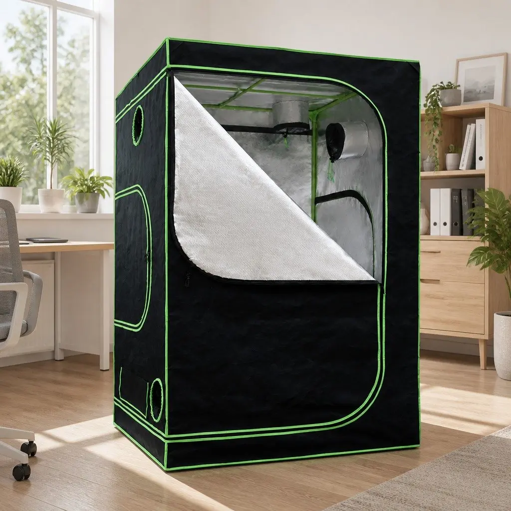Grow Tent Hydroponic Indoor Plant Room Kit 150x150x200cm Steel Frame 600D Oxford Cloth