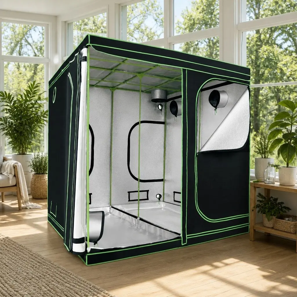 Grow Tent 200x200x200cm Hydroponics Indoor Plant Room System Kit Setup