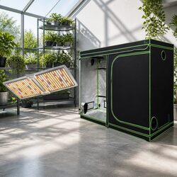 Grow Tent Light Kit 240x120x200cm 220W LED Full Spectrum Indoor Hydroponics